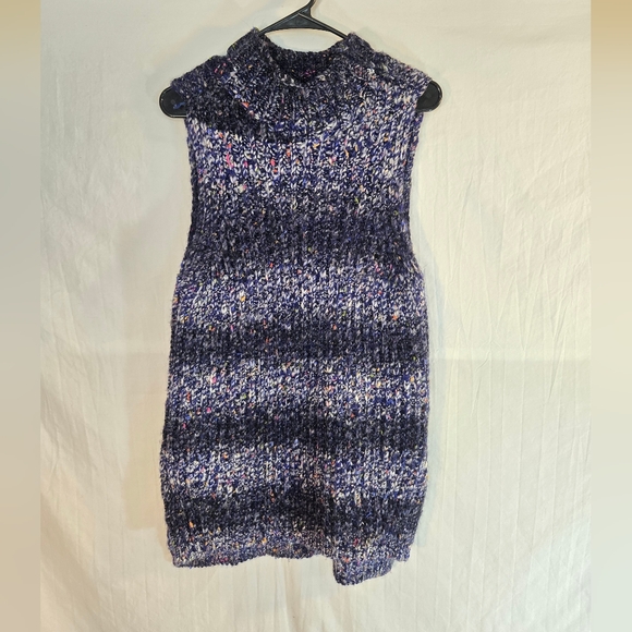 Milly Women's Small Ombré Wool-Blend Sweater Tunic Top Sleeveless - Picture 2 of 8